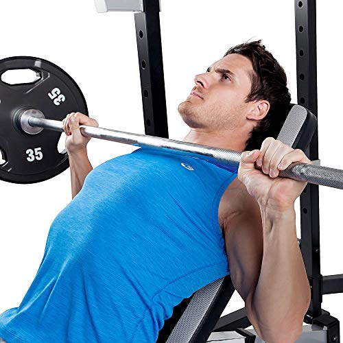 Marcy Pro Full Cage and Weight Bench Personal Home Gym Total Body Workout System