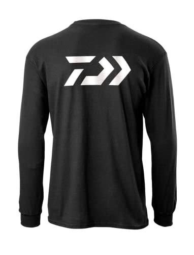 Daiwa D-VEC Black Print Long Sleeve T-Shirt White L