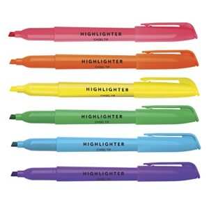 Office Depot 100% Recycled Pen-Style Highlighters, Assorted, Pack Of 6, HY1002-6AST