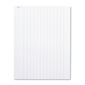 tops 3616 data pad with plain column headings, 8 1/2 x 11, white, 50 sheets