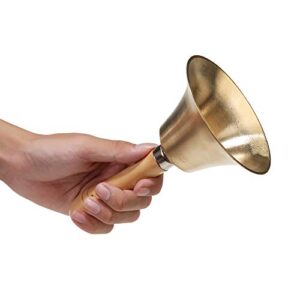 Super Loud Solid Brass Hand Call Bell