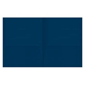 Office Depot® Brand 2-Pocket Paper Folders, Dark Blue, Pack of 25