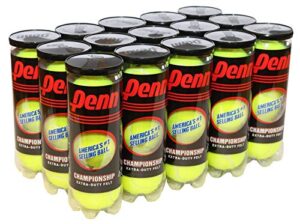penn championship – extra duty felt pressurized tennis balls – 15 cans, 45 balls