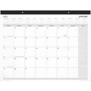 office depot® brand monthly desk pad calendar, 21-3/4″ x 17″, white, january to december 2023, od202600