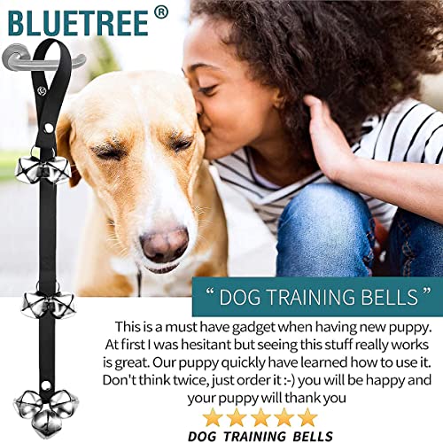 BLUETREE 2 Pack Upgraded Dog Doorbells Premium Quality Training Potty Great Dog Bells Adjustable Bells for Potty Training Your Puppy The Easy Way - 7 Extra Large Loud 1.4 DoorBells