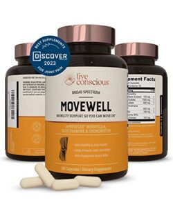 glucosamine chondroitin with msm, hyaluronic acid, and more – movewell by livewell | joint health supplement
