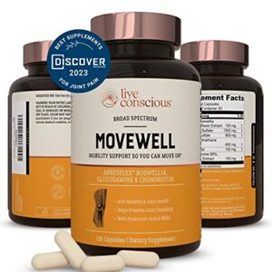 Glucosamine Chondroitin with MSM, Hyaluronic Acid, and More - MoveWell by LiveWell | Joint Health Supplement