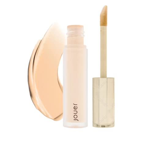 Jouer Essential High Coverage Liquid Concealer - Soft Matte Finish - 25 Shades - Healthy Ingredients - Paraben, Gluten & Cruelty Free - Vegan Friendly,Amber- Dark Skin with Golden Undertones