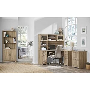 Realspace® Magellan 59"W L-Shape Corner Desk, Blonde Ash