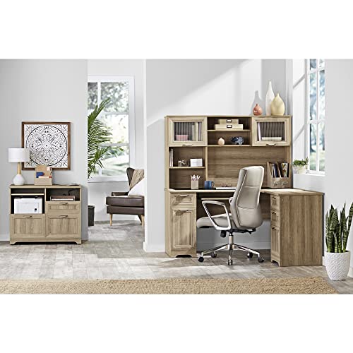 Realspace® Magellan 59"W L-Shape Corner Desk, Blonde Ash