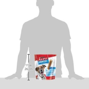 Purina ALPO Made in USA Facilities Small/Medium Dog Dental Chews, Dog Snacks - 24 ct. Pouch