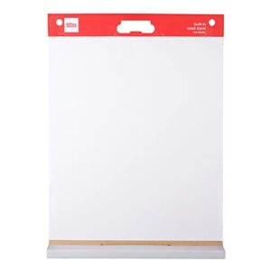 Office Depot® Brand Easel Pad, 20" x 23", Tabletop with Built-In Stand, 25 Sheets, 30% Recycled, White