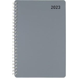 office depot® brand weekly/monthly planner, 5″ x 8″, silver, january to december 2023, od710330