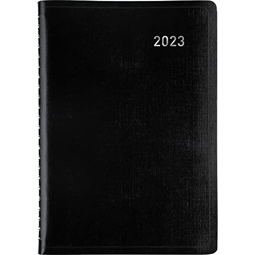 Office Depot® Brand Daily Planner, 5" x 8", Black, January To December 2023