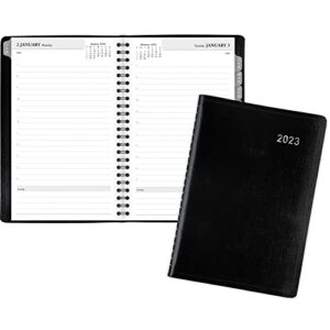 Office Depot® Brand Daily Planner, 5" x 8", Black, January To December 2023