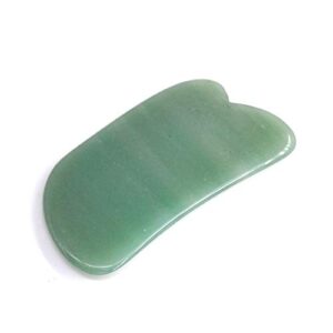 top sewing jade gua sha massage tools facial tool natural green gua sha anti aging facial skin spa for rejuvenate skin anti-wrinkle anti aging