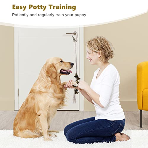 Door Bells for Potty Training,Dog Door Bells for Door,Hanging Dog Doorbells for Dogs,Puppy Supplies for Pets with 6 Extra Loud Bells,Premium Quality Doggy Cat Dog Pet Supplies to Ring to Go Outside