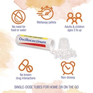 Boiron Oscillococcinum for Relief from Flu-Like Symptoms of Body Aches, Headache, Fever, Chills, and Fatigue - 6 Count