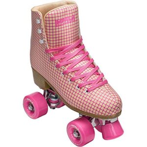 impala unisex’s quad skate-improller1, pink tartan, 9