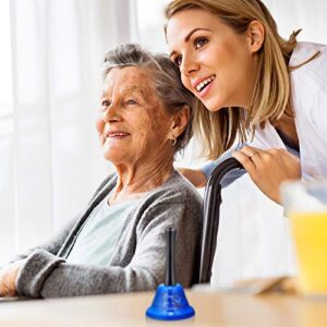 2 Pieces Ring for Nurse Bell Nurse Hand Call Bell Patient Alerting Bell Hand Ringing Alarm for Calling Attention Care Assistance Emergency