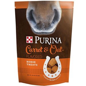purina carrot and oat flavored horse treats, 2.5 lb bag