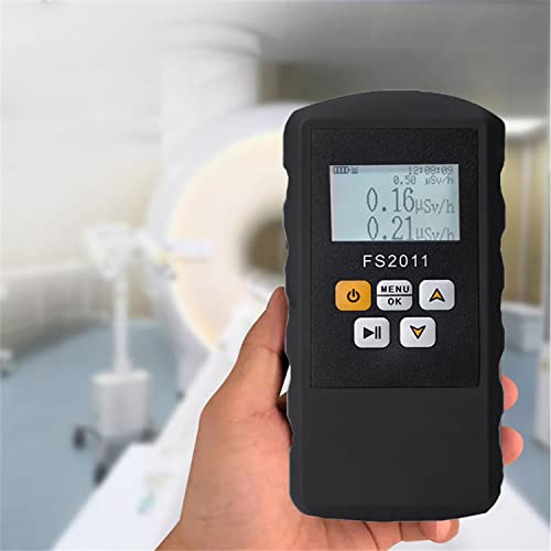 GOYOJO Geiger Counter Nuclear Radiation Detector Radiation Dose Alarm Multi-Function Marble Radioactive X-Rays γ-Rays Hard β-Rays Alarm Device Dosimeter High Sensitivity Personal Home use Dosimeter