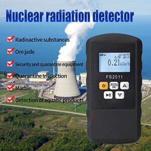 GOYOJO Geiger Counter Nuclear Radiation Detector Radiation Dose Alarm Multi-Function Marble Radioactive X-Rays γ-Rays Hard β-Rays Alarm Device Dosimeter High Sensitivity Personal Home use Dosimeter