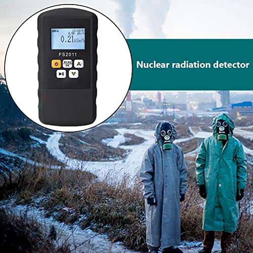 GOYOJO Geiger Counter Nuclear Radiation Detector Radiation Dose Alarm Multi-Function Marble Radioactive X-Rays γ-Rays Hard β-Rays Alarm Device Dosimeter High Sensitivity Personal Home use Dosimeter