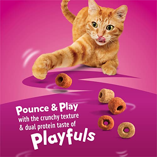 Friskies Purina Playfuls with Salmon and Shrimp Flavor Cat Treats - (10) 2.1 oz. Pouches