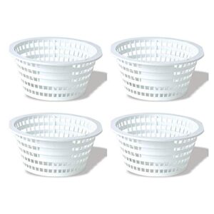 swimline olympic acm88 replacement swimming pool skimmer basket white (4 pack)