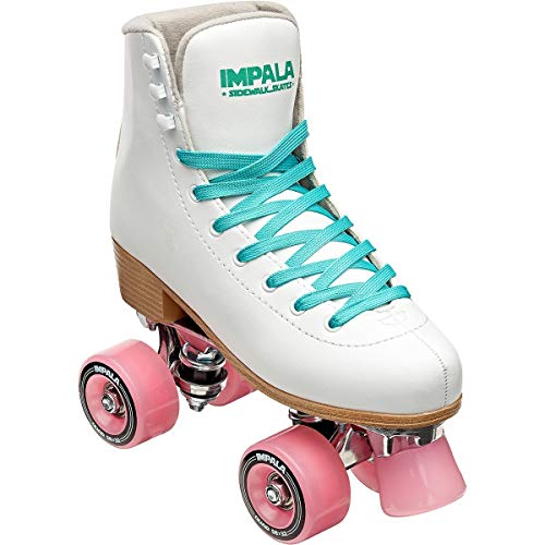 Impala Rollerskates Girl's Impala Quad Skate (Big Kid/Adult) White 8 (US Men's 6, Women's 8) M