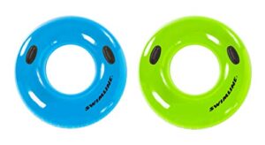 swimline 36” waterpark-style handle ring tube, colors may vary