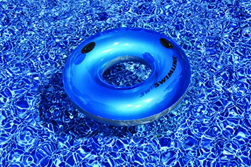 Swimline 36'' Waterpark-Style Handle Ring Tube, Colors May Vary