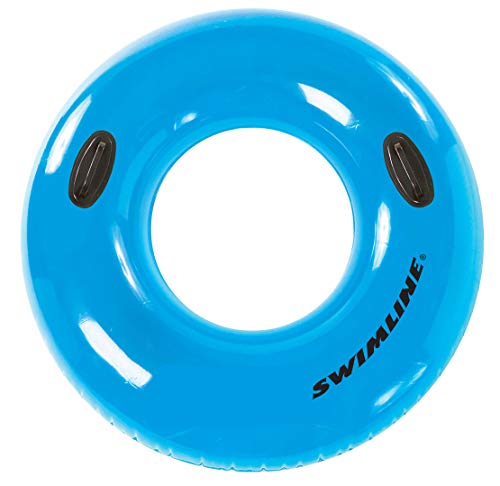 Swimline 36'' Waterpark-Style Handle Ring Tube, Colors May Vary