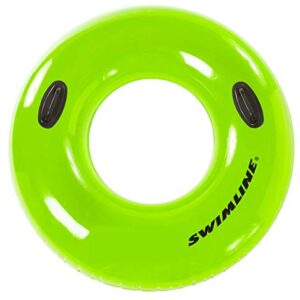 Swimline 36'' Waterpark-Style Handle Ring Tube, Colors May Vary