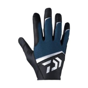 daiwa 21dg-7221 offshore power gloves, majolica blue, m