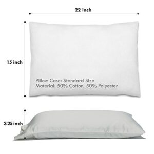 Daiwa Felicity 100% Natural Premium Buckwheat Sobakawa Pillow with Pillow Protective Cover (2 Pack)