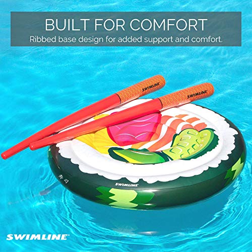 Swimline Futomaki Sushi Floating Island With Doodle Chopsticks Set 60"