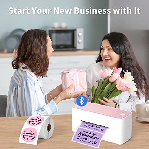 Omezizy Bluetooth Thermal Shipping Label Printer - 241BT Wireless 4x6 Label Printer for Small Business & Package, Compatible with Android, iPhone, Windows, Mac OS, Ebay, Amazon, Shopify, Etsy, USPS