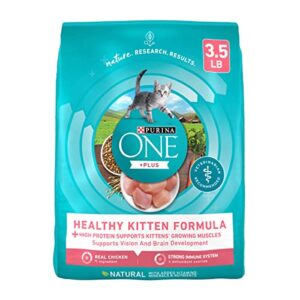 purina one high protein, natural dry kitten food, +plus healthy kitten formula – 3.5 lb. bag