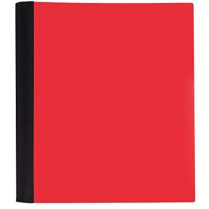 office depot® brand stellar notebook with spine cover, 8-1/2″ x 11″, 5 subject, college ruled, 200 sheets, red