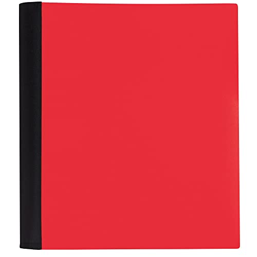 Office Depot® Brand Stellar Notebook With Spine Cover, 8-1/2" x 11", 5 Subject, College Ruled, 200 Sheets, Red