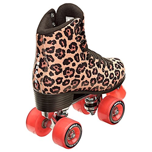 Impala Rollerskates Girl's Impala Quad Skate (Big Kid/Adult) Leopard 6 (US Men's 4, Women's 6) M