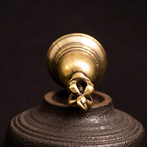 ARTIBETTER Copper Hand Bell Call Bell Vintage Wedding Bell Reception Dinner Shop Hotel Service Bell