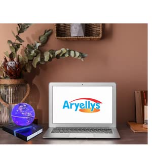 Aryellys Floating Globe LED Light with Book Style Base for Office Decor and Home Decor - Cool Stuff Levitation Globe for Office Desk, Great Gamer Gifts and Gadgets For Men, Birthday Gifts for Teachers, Fathers, and Brother