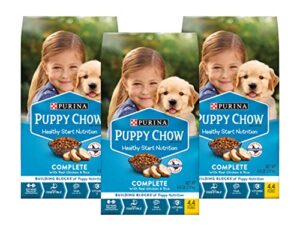 purina puppy chow complete & balanced, 4.40-pounds (pack of 3)