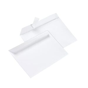 Office Depot Clean Seal(TM) Invitation Envelopes, 5 3/4in. x 8 3/4in., White, Box Of 100, 12030