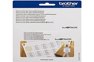 brother cadxprntcut1 print to cut activation card-scanncut sdx