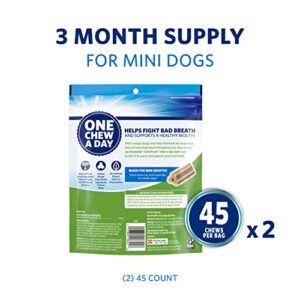 Purina DentaLife ActivFresh Daily Oral Care Mini Dog Chews - (2) 45 ct. Pouches