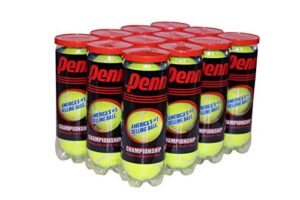 penn championship tennis balls – regular duty felt pressurized tennis balls – 12 cans, 36 balls